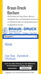Mobile Screenshot of braun-druck.com