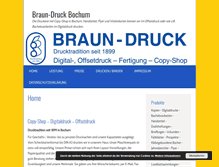 Tablet Screenshot of braun-druck.com
